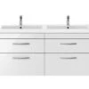 Nuie Athena 1205 X 390mm Wall Hung 4 Drawer Cabinet And Double Basin -Shower Room M 2019 2 18 10 38 57 880