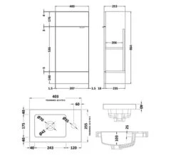 Hudson Reed Fusion 400mm Floor-Standing Slimline Vanity Unit And Basin -Shower Room M 2019 2 5 12 41 8 145