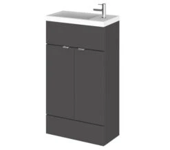 Hudson Reed Fusion 500mm Floor-Standing Slimline Vanity Unit And Basin -Shower Room M 2019 2 5 13 1 3 100