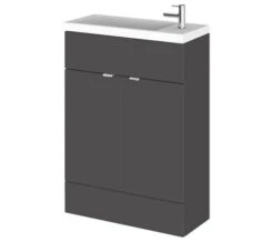 Hudson Reed Fusion 600mm Floor-Standing Slimline Vanity Unit And Basin -Shower Room M 2019 2 5 13 50 11 493