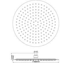 Hudson Reed Round Fixed Shower Head Chrome -Shower Room M 2019 3 14 12 17 6 853