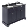 Hudson Reed Old London 1200mm Floor Standing Unit And Double Basin With Marble Top