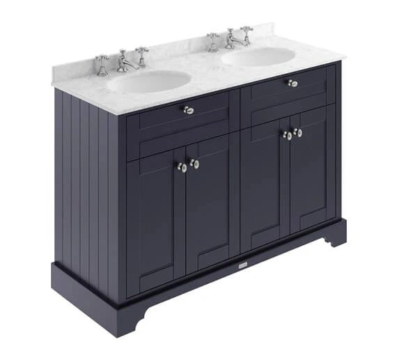 Hudson Reed Old London 1200mm Floor Standing Unit And Double Basin With Marble Top 19 Hudson Reed Old London 1200mm Floor Standing Unit And Double Basin With Marble Top - Image 17