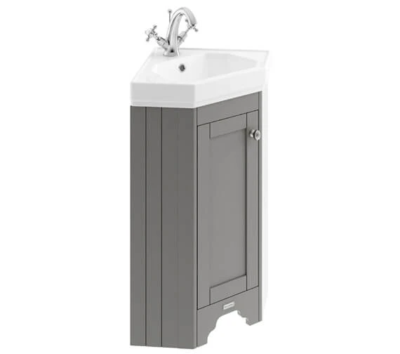 Hudson Reed Old London 595mm Floor Standing Corner Cabinet And Basin 7 Hudson Reed Old London 595mm Floor Standing Corner Cabinet And Basin - Image 5