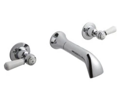 Hudson Reed Topaz Wall Mounted Bath Spout And Stop Taps