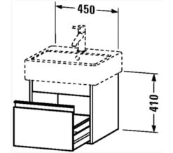 Duravit Ketho 440mm Depth 1 Drawer Wall Mounted Vanity Unit -Shower Room M 2019 5 27 9 44 1 512