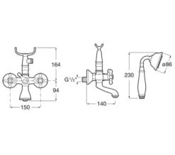 Roca Carmen Chrome Bath Shower Mixer Tap With Kit -Shower Room M 2019 5 28 9 53 58 856