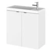 Hudson Reed Fusion 500mm Wall Hung 2 Door Slimline Vanity Unit And Basin -Shower Room M 2019 6 1 9 26 14 301