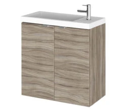 Hudson Reed Fusion 500mm Wall Hung 2 Door Slimline Vanity Unit And Basin -Shower Room M 2019 6 1 9 26 50 827