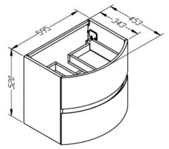 Crosswater Svelte Wall Mounted Two Drawer Unit -Shower Room M 2019 6 12 14 13 57 479