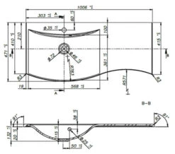 Crosswater Svelte 1000mm Wall Mounted 2 Drawer Unit -Shower Room M 2019 6 7 15 53 14 12