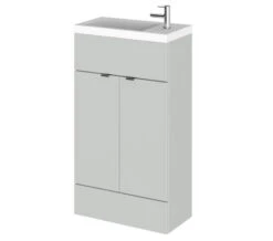 Hudson Reed Fusion 500mm Floor-Standing Slimline Vanity Unit And Basin -Shower Room M 2019 6 8 10 25 58 696