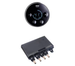 Mira Platinium Dual Shower Valve And Controller Black