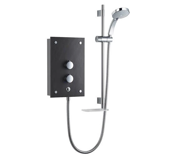 Mira Galena 9.8kW Thermostatic Electric Shower Slate Effect With Kit 4 Mira Galena 9.8kW Thermostatic Electric Shower Slate Effect With Kit - Image 2