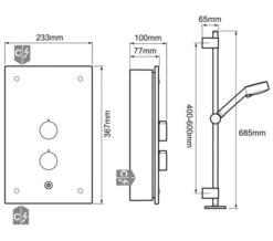 Mira Galena 9.8kW Thermostatic Electric Shower Slate Effect With Kit 10 Mira Galena 9.8kW Thermostatic Electric Shower Slate Effect With Kit -Shower Room M 2019 7 8 10 7 35 505