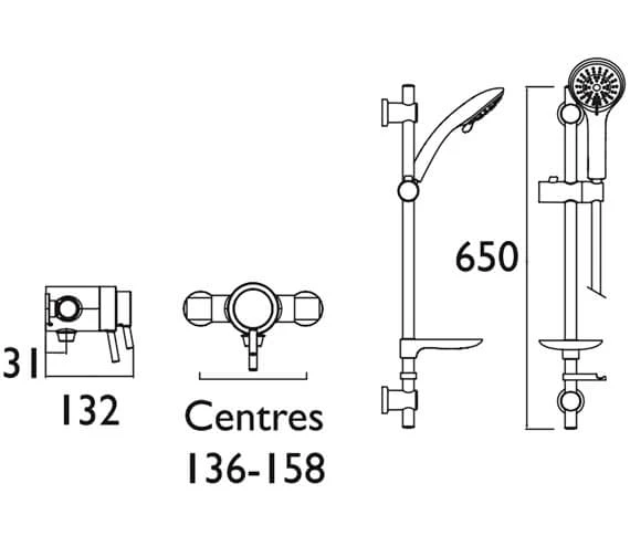 Bristan Prism Thermostatic Exposed Dual Control Chrome Shower Valve 5 Bristan Prism Thermostatic Exposed Dual Control Chrome Shower Valve - Image 3