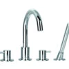 Flova Levo 4 Hole Diamond Chrome Finish Bath Mixer Tap With Shower Set -Shower Room M 2020 3 21 9 11 27 626