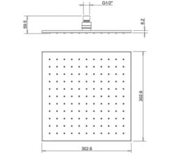 Crosswater Zion Square Fixed Chrome Shower Head -Shower Room M 2020 3 24 14 18 2 648
