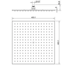 Crosswater Zion Square Fixed Chrome Shower Head -Shower Room M 2020 3 24 14 18 35 666
