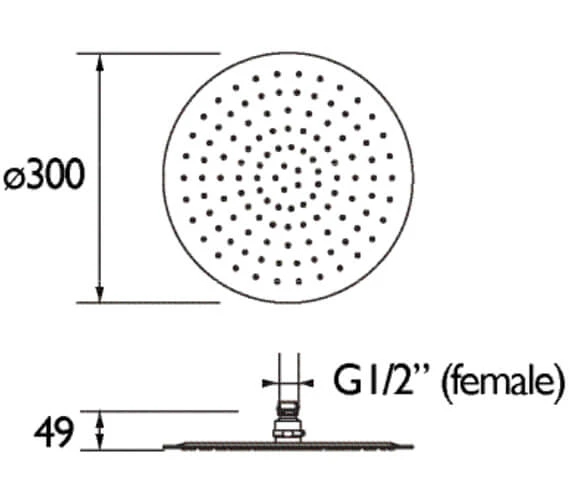 Bristan Square Stainless Steel Slimline Fixed Chrome Shower Head 15 Bristan Square Stainless Steel Slimline Fixed Chrome Shower Head - Image 13