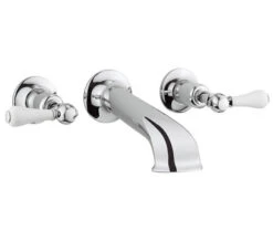 Crosswater Belgravia Wall Mounted Chrome Bath Spout And Wall Stop Taps -Shower Room M 2020 4 1 7 45 46 604