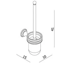Crosswater Belgravia Toilet Brush And Holder Chrome 7 Crosswater Belgravia Toilet Brush And Holder Chrome -Shower Room M 2020 4 3 11 52 42 321