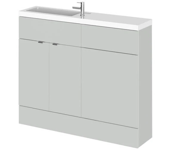 Hudson Reed Fusion 1000mm Compact Furniture Pack - Vanity And WC Unit With Basin 7 Hudson Reed Fusion 1000mm Compact Furniture Pack - Vanity And WC Unit With Basin - Image 5