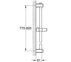 Grohe Euphoria Chrome Shower Rail With Glide Element And Swivel Holder -Shower Room M700 2020 11 24 12 27 12 475