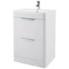 Nuie Parade 800mm High 2 Drawer Floor Standing Cabinet And Basin -Shower Room M700 2020 12 31 7 25 24 410