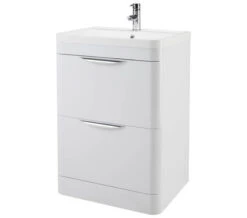 Nuie Parade 800mm High 2 Drawer Floor Standing Cabinet And Basin
