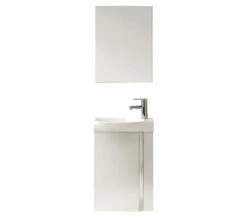 Royo Elegance 450 X 250mm 1 Door Cloakroom Unit With Basin And Mirror -Shower Room M700 2020 12 7 9 19 24 812