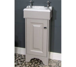 Silverdale Victorian Grey Micro Unit With White Basin