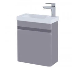 RAK Resort Wall Hung 450mm Wide Cloakroom Matt White Vanity Unit With Basin -Shower Room M700 2020 6 20 11 59 23 538