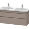 Duravit DuraStyle 1230 X 448mm Double Drawer Vanity Unit