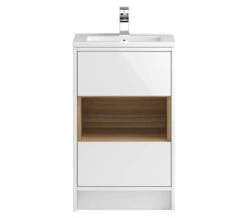 Hudson Reed Coast Floor Mounted Open Shelf Unit And Basin