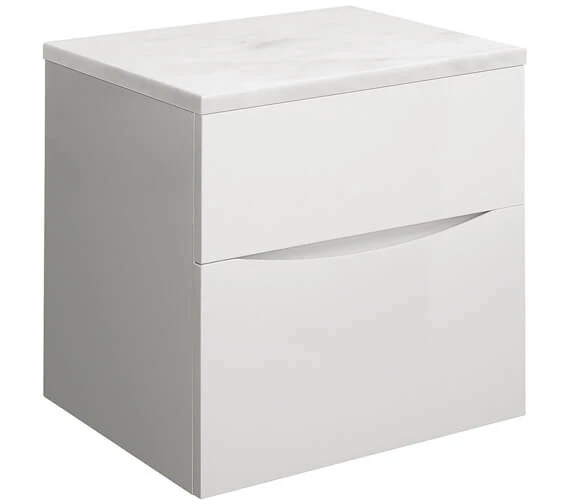 Crosswater Glide II Wall Hung Double Drawer Bathroom Unit 4 Crosswater Glide II Wall Hung Double Drawer Bathroom Unit - Image 2