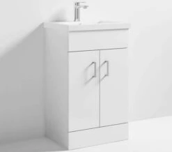 Nuie Eden 800mm High Floor Standing Gloss White Two Door Cabinet And Basin 15 Nuie Eden 800mm High Floor Standing Gloss White Two Door Cabinet And Basin -Shower Room M700 2021 11 11 8 26 3 808