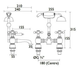 Heritage Hartlebury Deck Mounted Bath Mixer Tap -Shower Room M700 2021 11 17 10 28 4 779