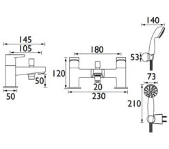 Bristan Quest Chrome Bath Mixer Tap -Shower Room M700 2021 11 17 13 39 17 773