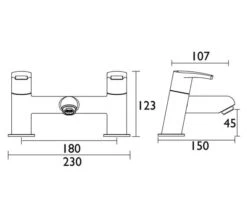 Bristan Orta Deck Mounted Chrome Bath Mixer Tap -Shower Room M700 2021 11 17 9 53 20 451