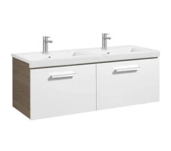 Roca Prisma Unik 2 Drawer Base Unit Textured Ash 1200 X 450mm With Basin -Shower Room M700 2021 12 20 8 20 41 94