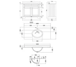 Hudson Reed Old London Floor Standing Vanity Unit And Basin With Marble Worktop -Shower Room M700 2021 12 21 13 19 45 190