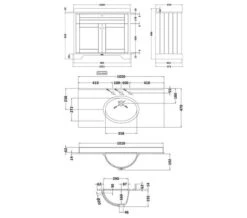 Hudson Reed Old London Floor Standing Vanity Unit And Basin With Marble Worktop -Shower Room M700 2021 12 21 13 19 57 401