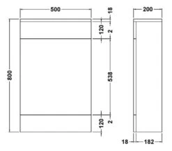 Nuie Eden 500mm Gloss White Back-To-Wall WC Furniture Unit -Shower Room M700 2021 2 23 8 25 3 552