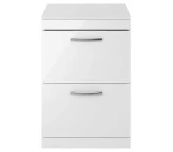 Nuie Athena 2 Drawer Floor Standing Vanity Unit With Worktop Or Basin -Shower Room M700 2021 3 13 6 2 25 72