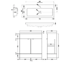 Hudson Reed Fusion Full Depth Floor-Standing Vanity Unit And Basin 18 Hudson Reed Fusion Full Depth Floor-Standing Vanity Unit And Basin -Shower Room M700 2021 3 9 10 24 30 702