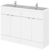 Hudson Reed Fusion 1200mm Full Depth Floor-Standing Vanity Unit And Basin