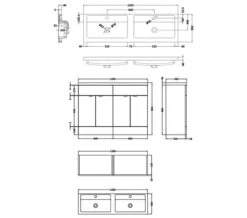 Hudson Reed Fusion 1200mm Full Depth Floor-Standing Vanity Unit And Basin -Shower Room M700 2021 3 9 12 45 32 313