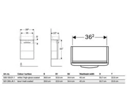 Geberit Selnova Square 396 X 226mm Small Projection One Door Cabinet -Shower Room M700 2021 4 20 13 58 16 642