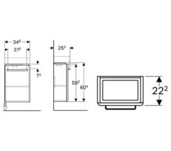 Geberit Selnova Compact 348 X 252mm Small Projection 1 Door Cabinet -Shower Room M700 2021 4 23 9 41 58 5
